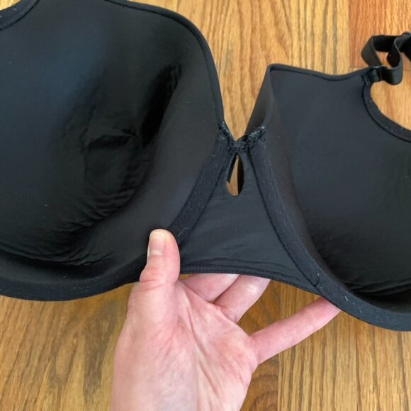 TORRID Plus Size Perfect T-Shirt Bra Solid Black Bow w/ Cutout Underwire 44DDD - Picture 16 of 16